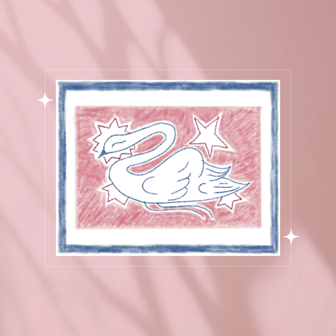 Swan Sketch Art Print