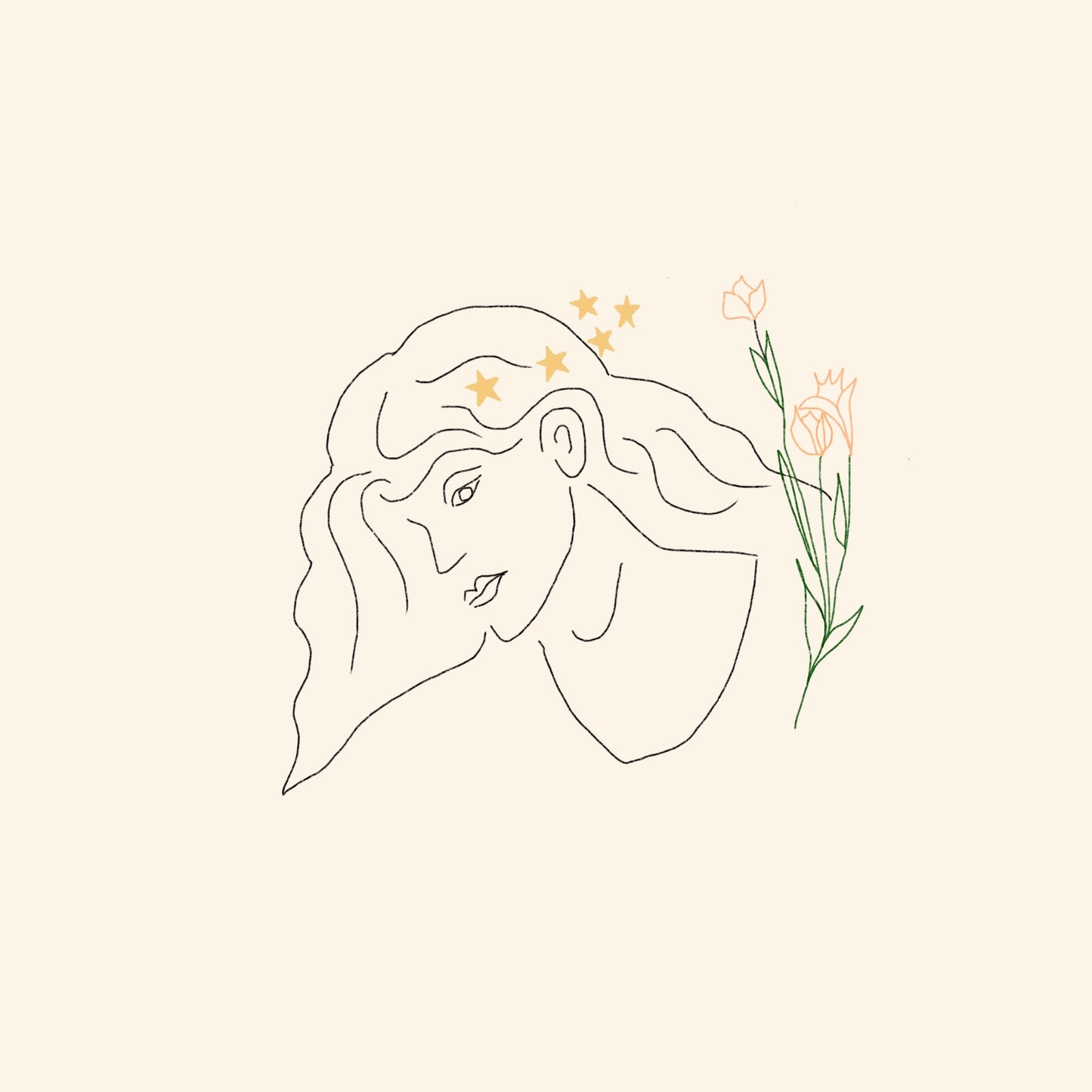 Pre-Raphaelite Woman Art Print