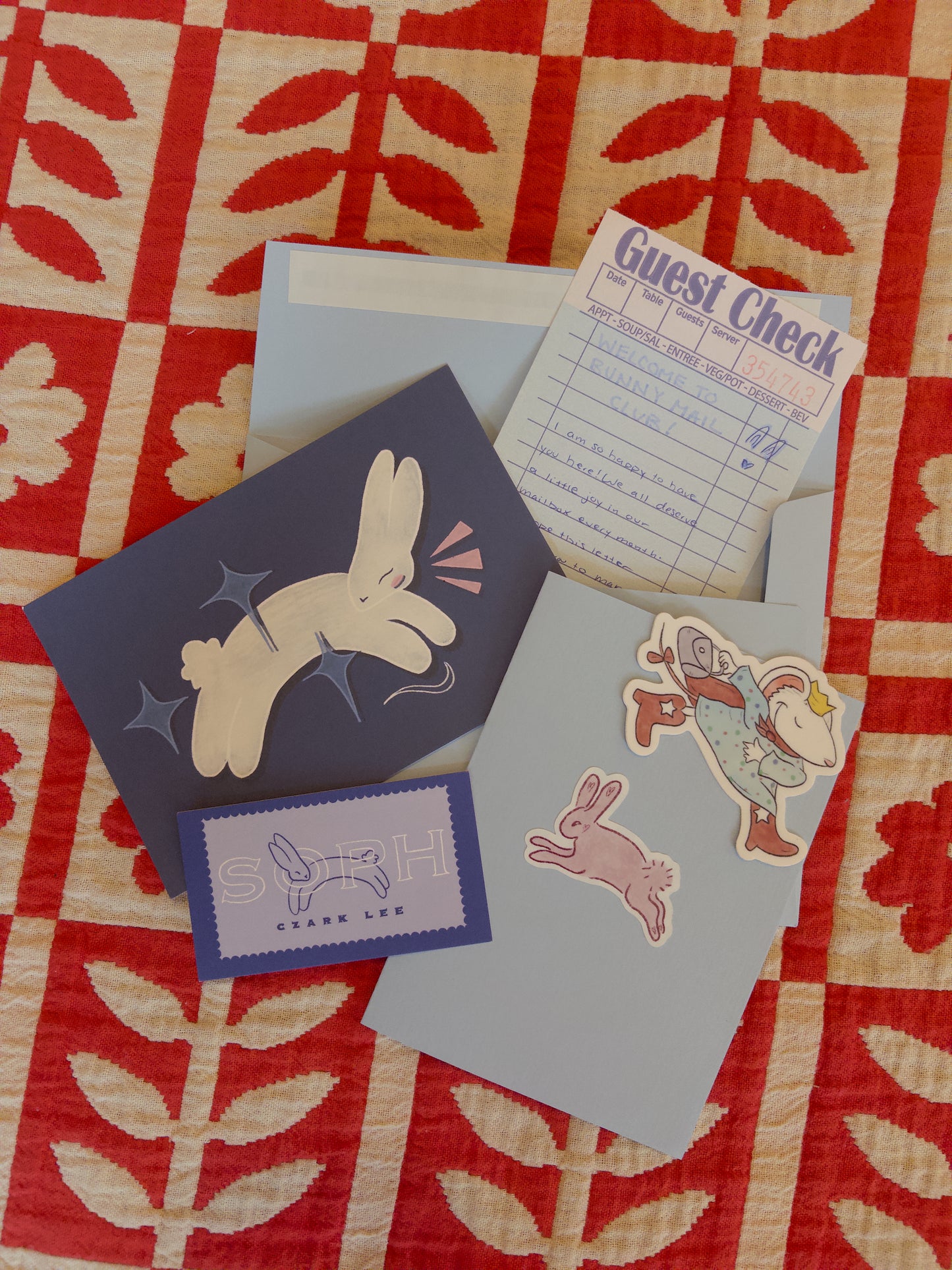 Bunny Mail Club - a monthly snail mail club